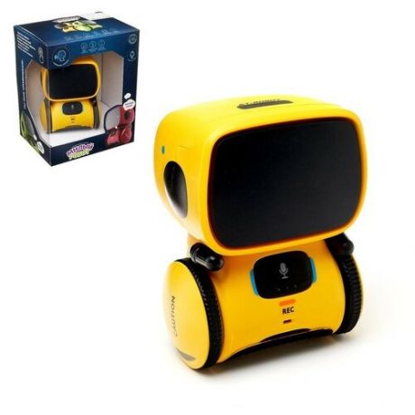 ZHORYA Робот интерактивный «Милый робот», световые и звуковые эффекты, цвет жёлтый