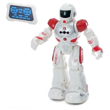 ZHORYA Робот радиоуправляемый «Смарт бот», ходит, свет и звук, русский чип, цвет красный