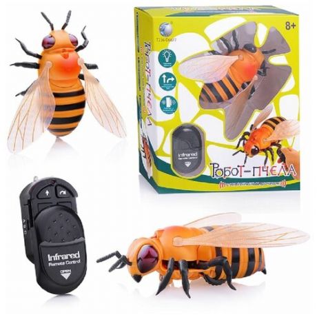 Игрушка Робот-Пчела Р/У 27MHz. Размеры пчелы: 11х8х4 см. в коробке (9923)