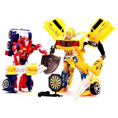 Робот - трансформер машина грузовик, в комплекте 2 робота. Игрушки детские для девочек и мальчиков, игрушки развивающие.