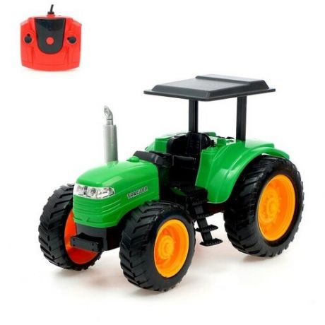 Трактор радиоуправляемый Фермер, работает от аккумулятора, световые эффекты, цвета микс 2278704 .