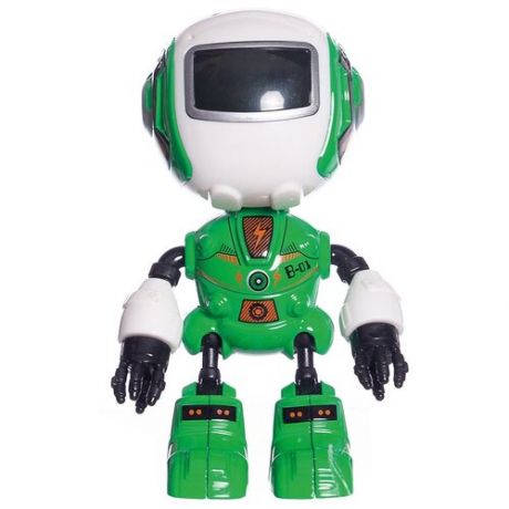 Робот ABtoys металлический, со звуковыми эффектами, зеленый C-00340/green