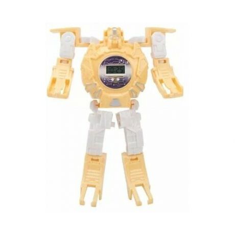 Детские наручные часы робот-трансформер ch toys желтый