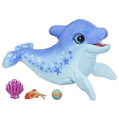 Интерактивная мягкая игрушка FurReal Friends Дельфин Долли F2401, голубой
