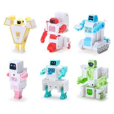 Трансформер Dade Toys Семейный защитник Робот для дома 6 в 1, разноцветный