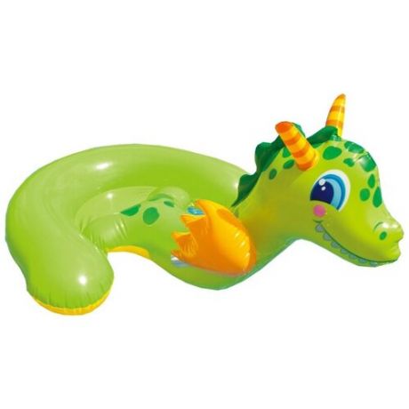 Надувная игрушка-наездник Intex Дракончик 56562 зеленый/оранжевый