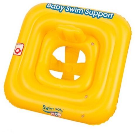 Плотик для плавания с сиденьем трёхкамерный Bestway Swim Safe ступень A, 32050 BW желтый