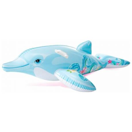 Надувная игрушка INTEX Дельфин голубой, 175х66 см