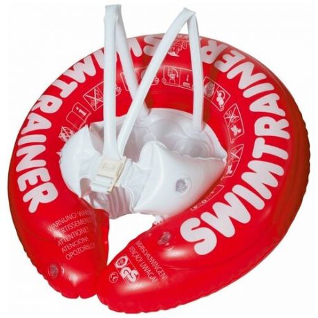 Надувной круг для плавания SWIMTRAINER Classic красный до 4-х лет