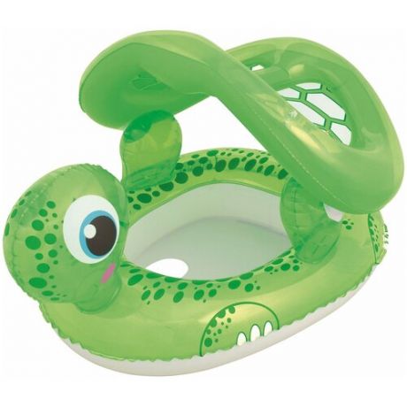 Круг надувной Bestway Floating Turtle Baby Care Seat 34094 BW зеленый / белый