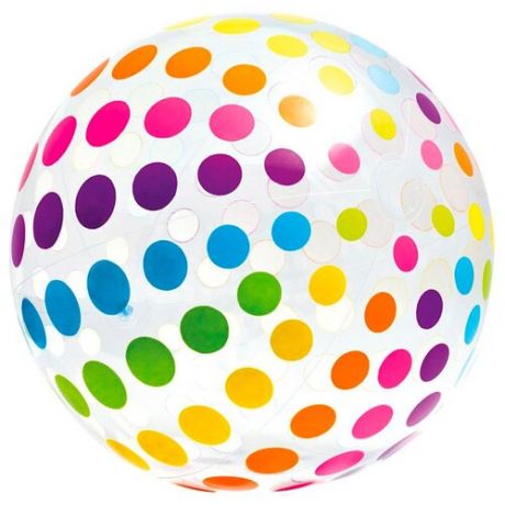 Пляжный мяч Intex Джамбо 59065 разноцветная полоска