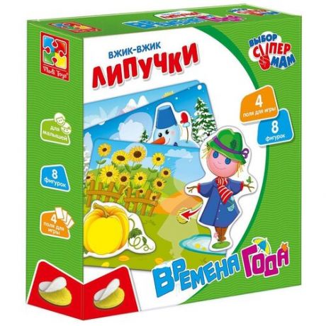 Настольная игра Vladi Toys Вжик-вжик Липучки Времена года VT1302-19