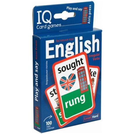 Настольная игра Айрис-Пресс IQ Игры с картами Английские неправильные глаголы Уровень 2