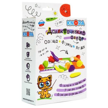 Настольная игра Knopa Дидактический набор. Овощи, фрукты, ягоды