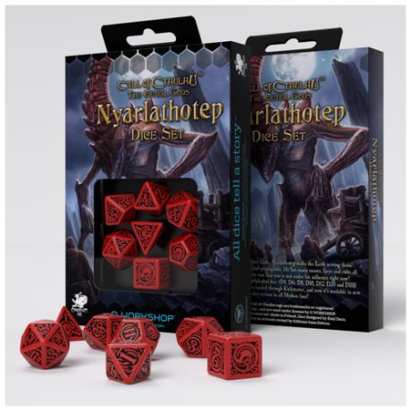 Набор кубиков для настольных ролевых игр (Dungeons and Dragons, DnD, D&D, Pathfinder) - The Outer Gods Nyarlathotep Dice Set