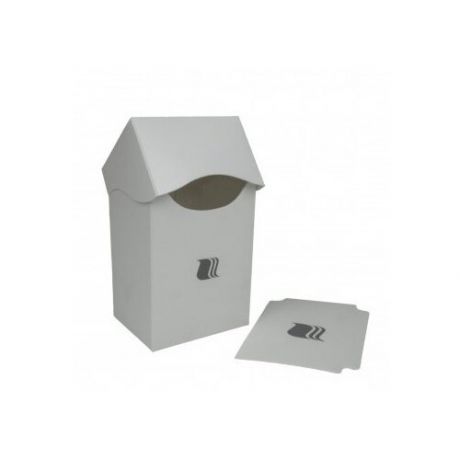 Пластиковая коробочка Blackfire вертикальная - Белая (80+ карт)
