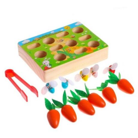 Market-Space Детская развивающая игра «Достань морковку и пчёлку» 20?12,5?5 см