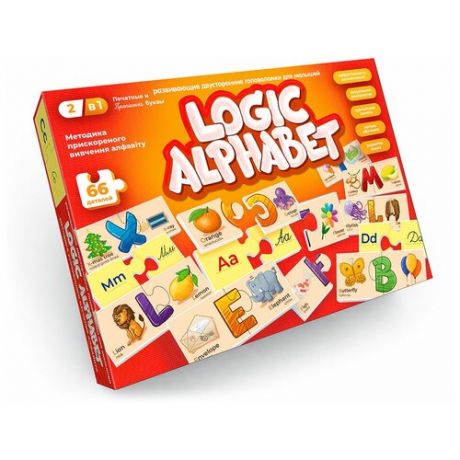 Настольная игра викторина Logic Alphabet, логический алфавит, детская викторина, обучающая игра