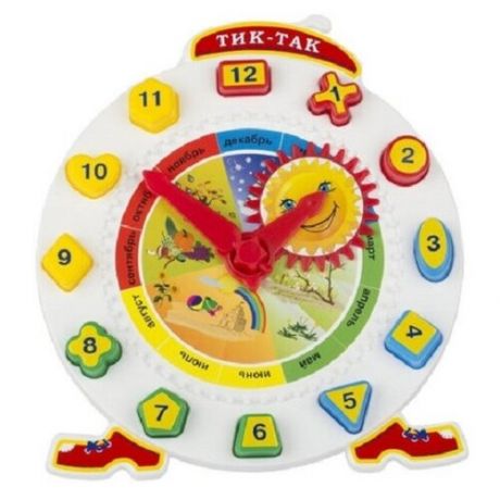 Познавательно-развивающая игра Yar Team "часы Тик-Так с 12 логическими фигурами