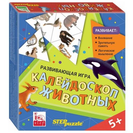 Настольная игра Тримино Калейдоскоп животных Степ пазл (Step) 76059