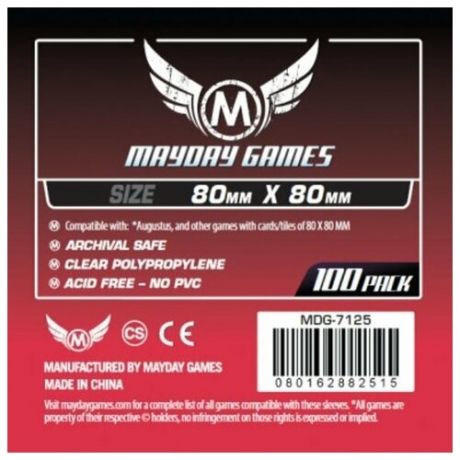 Протекторы Mayday Games 80 x 80 мм (100шт)