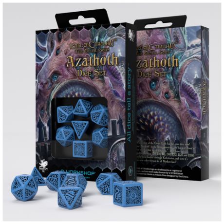 Набор кубиков для настольных ролевых игр (Dungeons and Dragons, DnD, D&D, Pathfinder) - The Outer Gods Azatoth Dice Set
