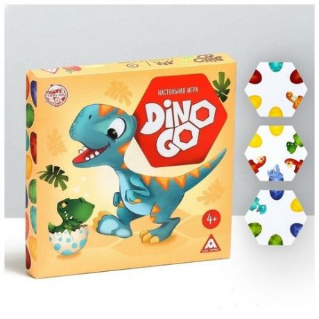 Настольная игра-пазлы «Dino Go», 61 тайл, (1 шт)
