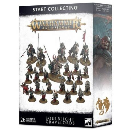 Миниатюры Warhammer Games Workshop Набор Старт коллекции Бездушных Повелителей Могил (Start Collecting! Soulblight Gravelords)