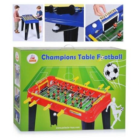 Настольная игра Полесье "Мини-футбол "Champions" №1" (красный), в коробке (67562)