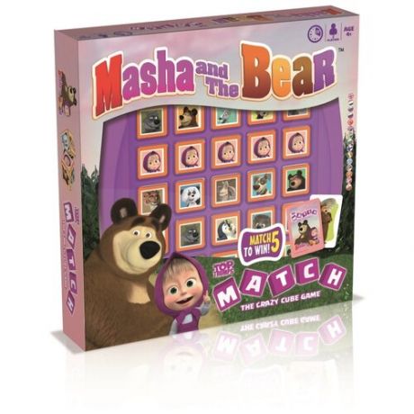Игра настольная Match Top Trump «Маша и Медведь», картонная коробка