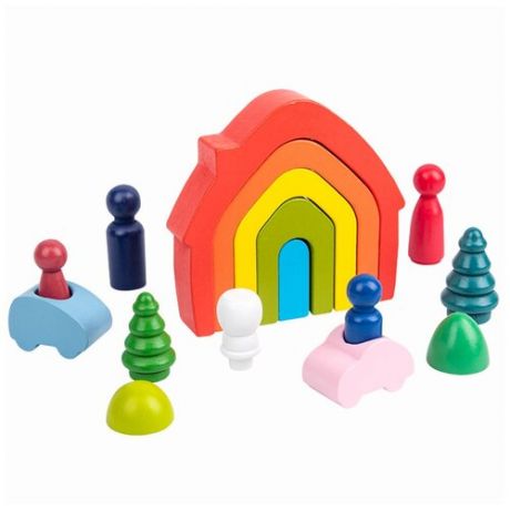 Развивающая игрушка "Домик- радуга