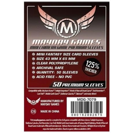 Протекторы для карт Mayday Games Chimera Mini Premium 45х65