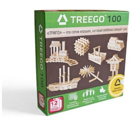 Настольная игра-конструктор из дерева Триго