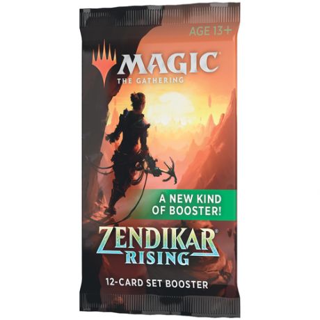 Magic: The Gathering: Сет- бустер издания Zendikar Rising на английском языке, дополнение к настольной игре