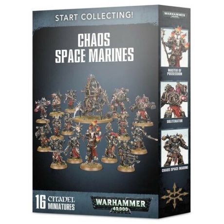 Миниатюры Warhammer 40000 Games Workshop Набор Начни коллекционировать! Космический десант хаоса