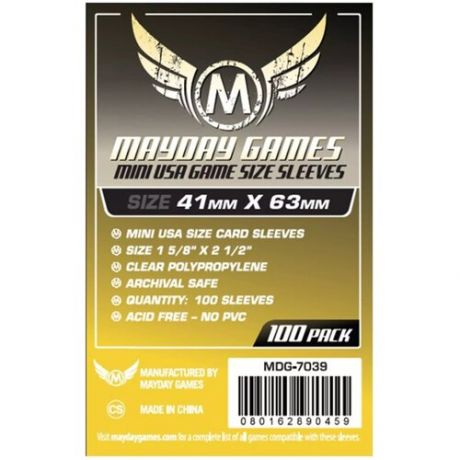 Протекторы для карт Mayday Games Mini USA 41 mm x 63 mm