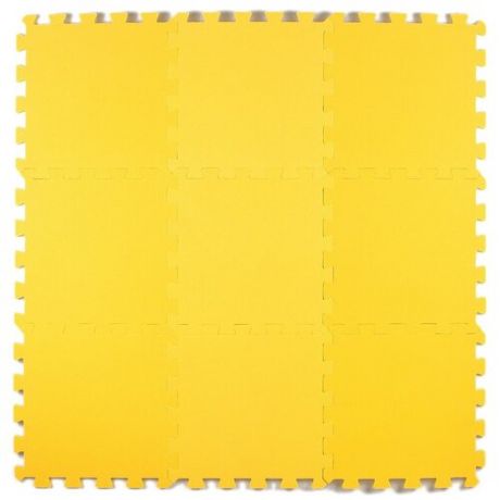 Коврик-пазл Eco-cover универсальный 33х33, желтый