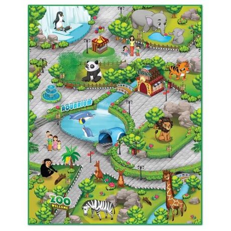 Игровой коврик "Зоопарк 3D" KNOPA