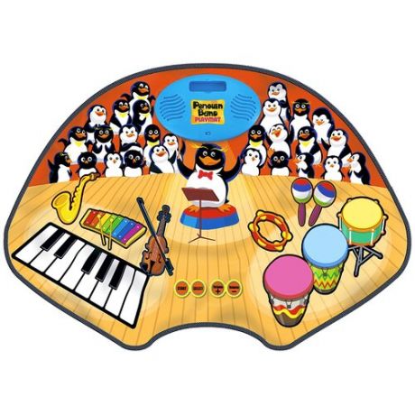 Музыкальный коврик Знаток Хор пингвинов SLW9880, коричневый