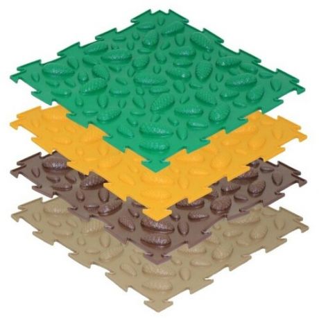 Орто Массажный коврик - пазл, 1 модуль «Орто. Шишки мягкие», цвета микс