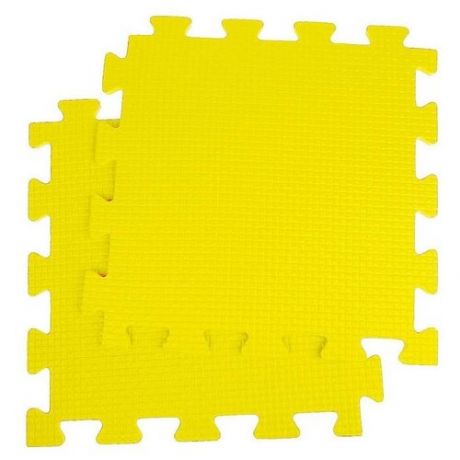 Жанетт Детский коврик-пазл, 1 × 1 м, жёлтый