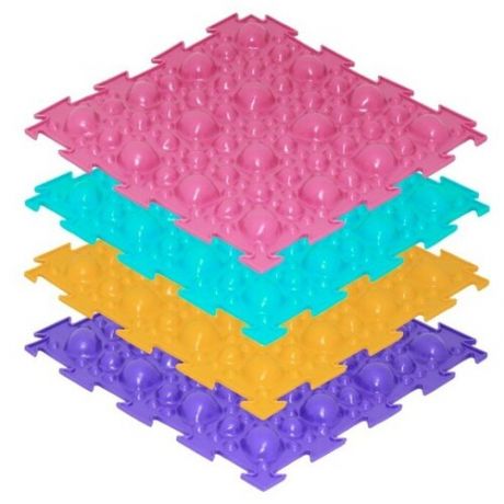 Массажный коврик 1 модуль «Орто. Камни мягкие», цвета микс