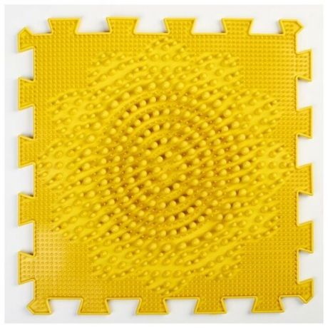 Детский массажный коврик 1 модуль «Подсолнух», цвет жёлтый