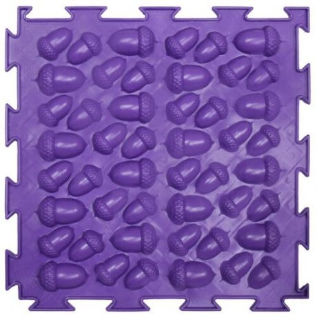 Массажный коврик Ортодон "Жёлуди" жёсткие (фиолетовый) 1 пазл