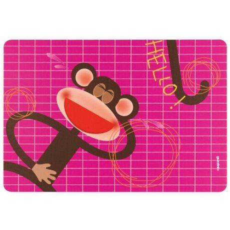 Коврик сервировочный детский hello обезьяна