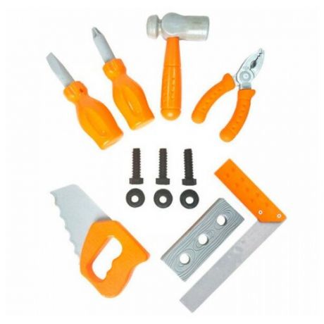 Набор инструментов НИС01 строительных, 13 предметов, в сетке ТМ Green Plast
