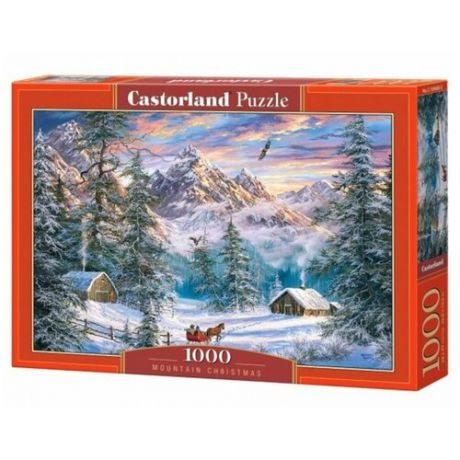 Пазлы Castorland 1000 деталей, Зимой в горах (C-104680)