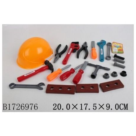 Игровой набор юного строителя с инструментами, в сетке арт B1726976