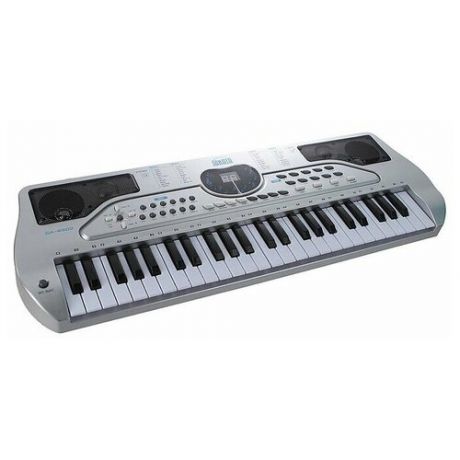 Синтезатор с микрофоном детский / музыкальный инструмент игрушечный / электронное пианино детское музыкальное / 49 клавиш, 20 тембров, 20 ритмов