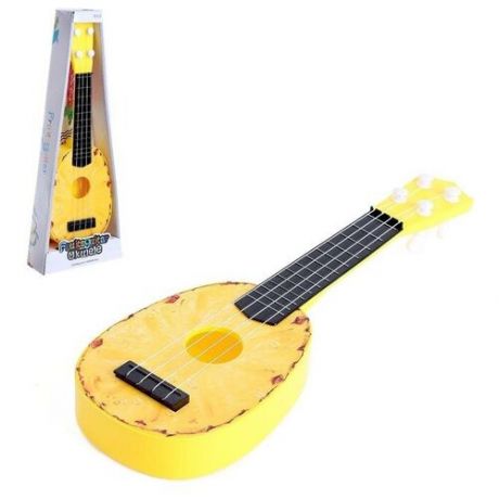 Музыкальная игрушка-гитара «Ананасик», цвет жёлтый